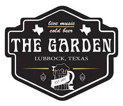 A black and white logo of the garden.